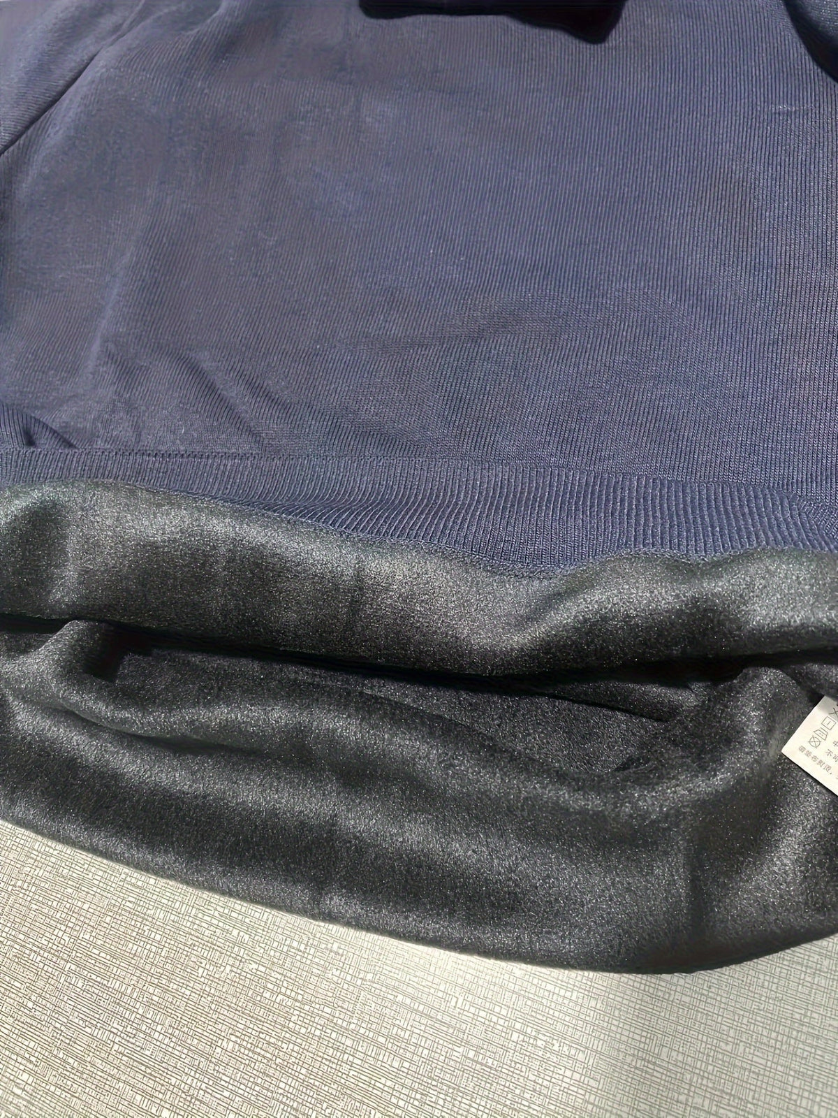 Men's Soft Lined Roll Neck Knit Sweater