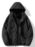 Men's Hooded Three-in-One Jacket with Detachable Liner