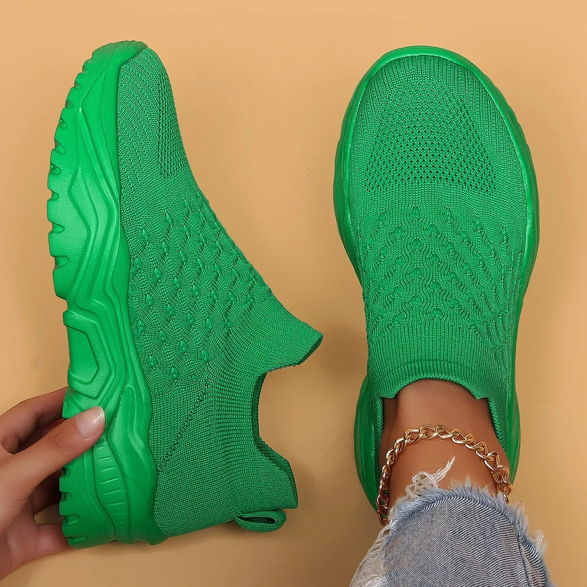 Women's Air Cushion Rounded Toe Orthopedic Walking Shoes