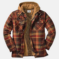 Men's Hooded Quilted Overshirt Coat