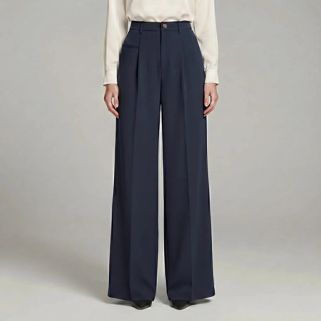 Women's Wide-Leg Summer Pleated Palazzo Pants
