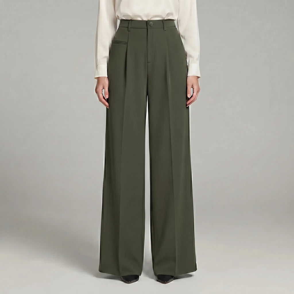Women's Wide-Leg Summer Pleated Palazzo Pants