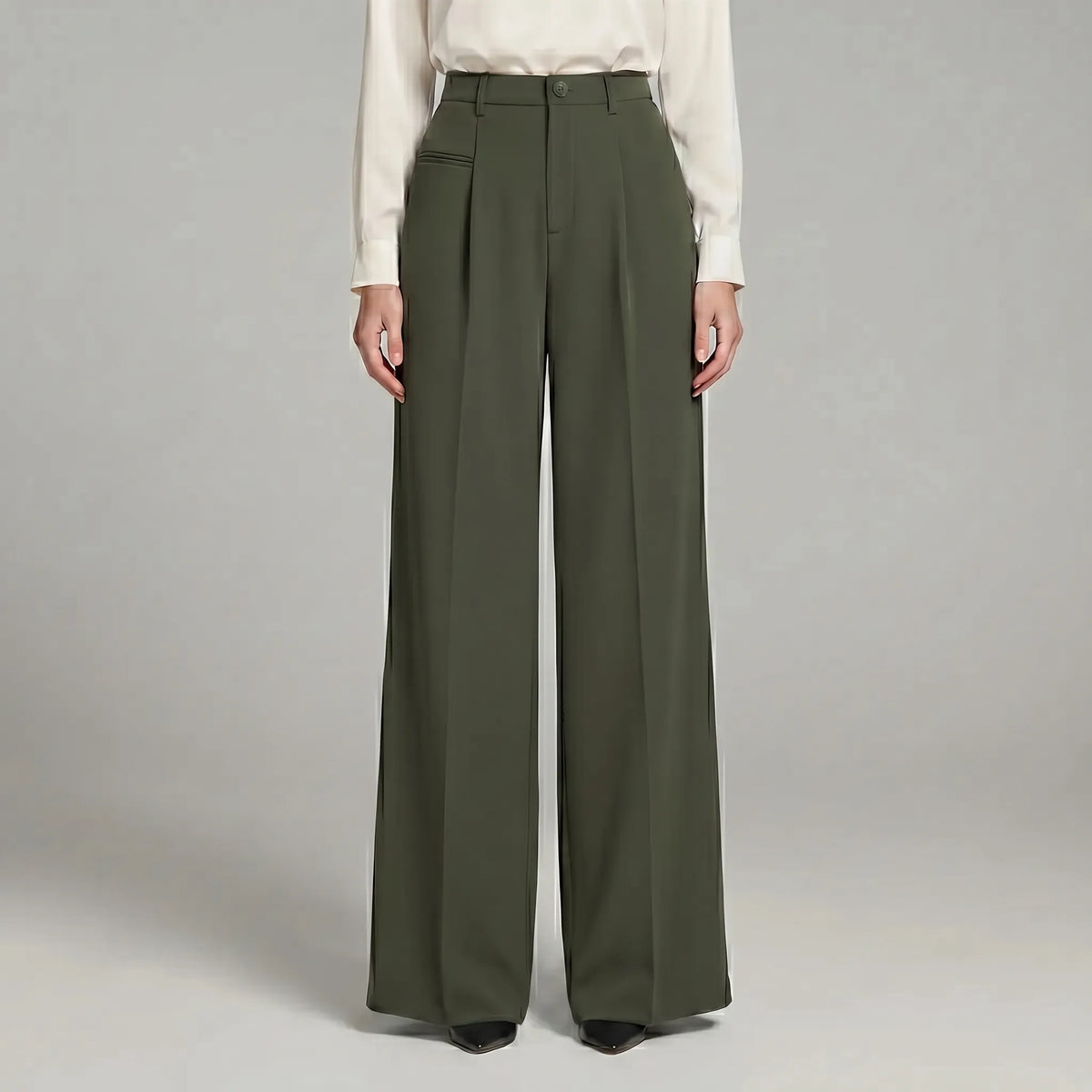 Women's Wide-Leg Summer Pleated Palazzo Pants