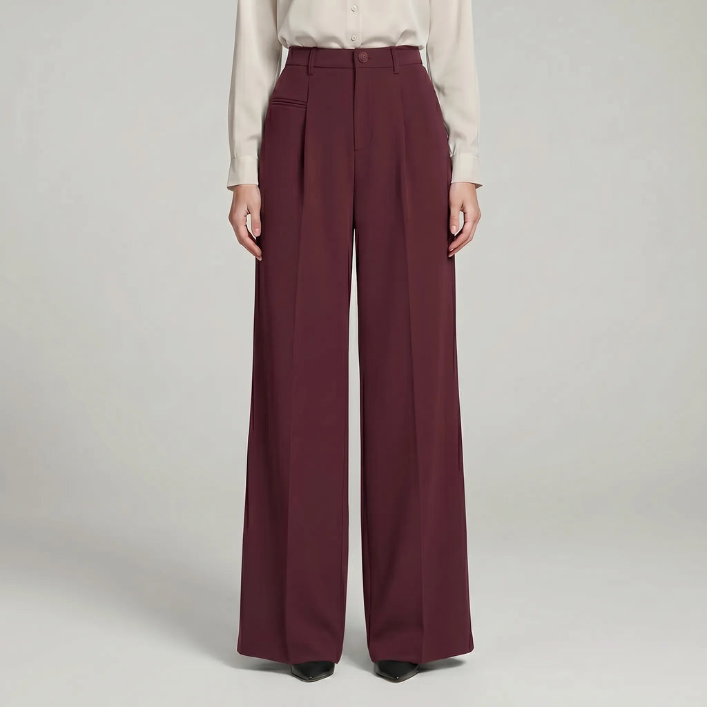 Women's Wide-Leg Summer Pleated Palazzo Pants