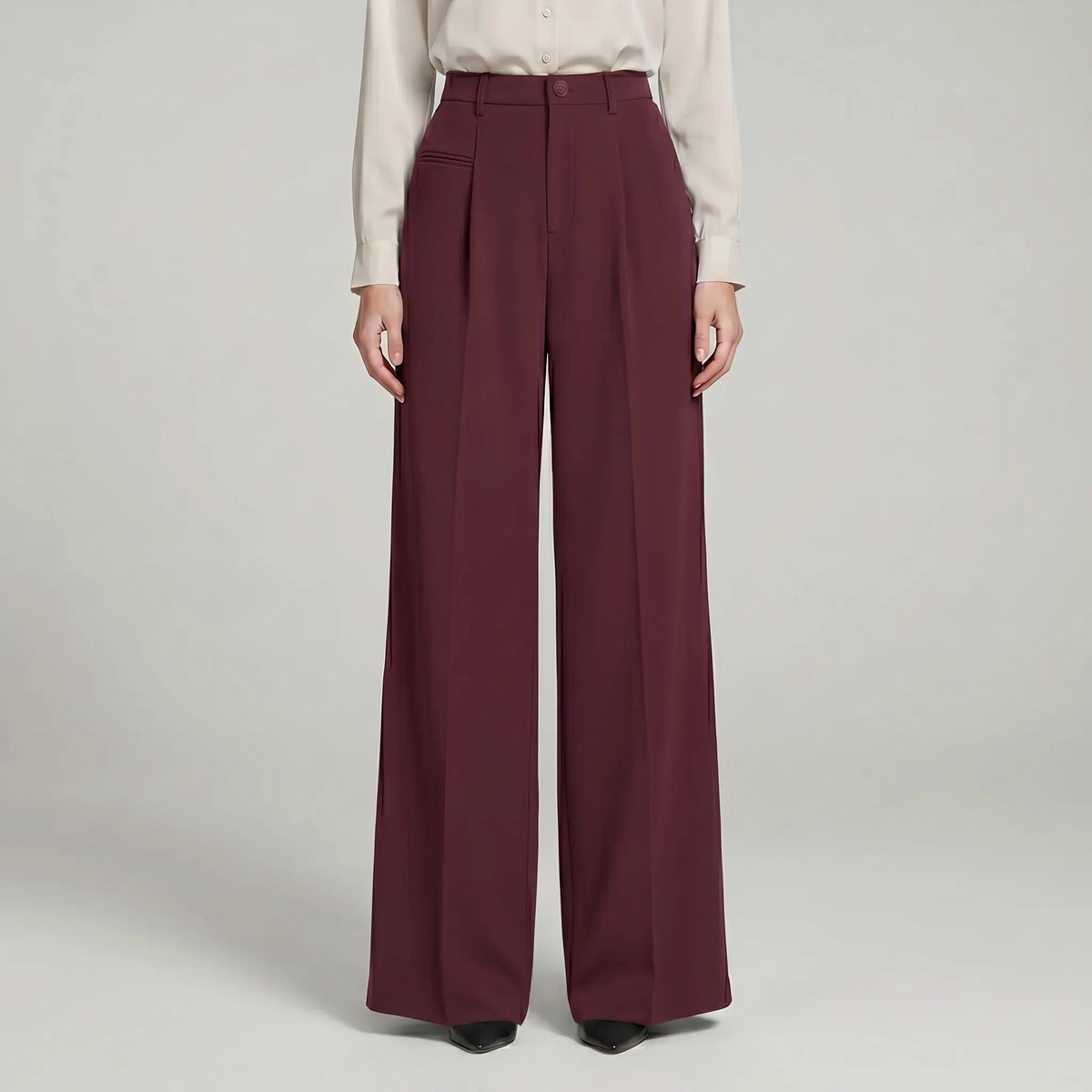 Women's Wide-Leg Summer Pleated Palazzo Pants