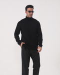 Men's Lightweight Fine Knit High Neck Pullover