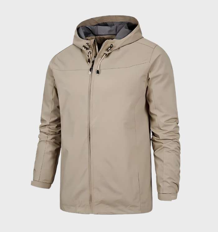 Men's Light Shell Jacket with Hood for Travel