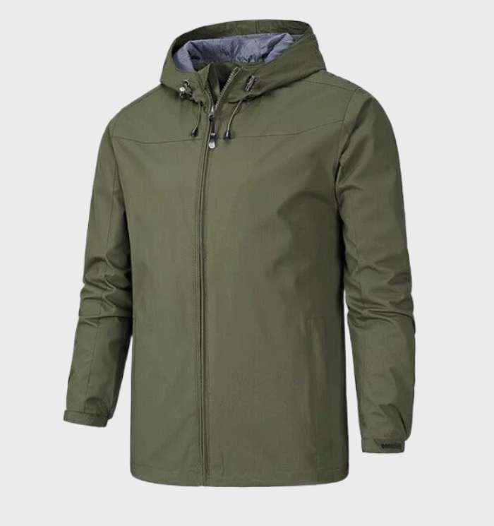 Men's Light Shell Jacket with Hood for Travel