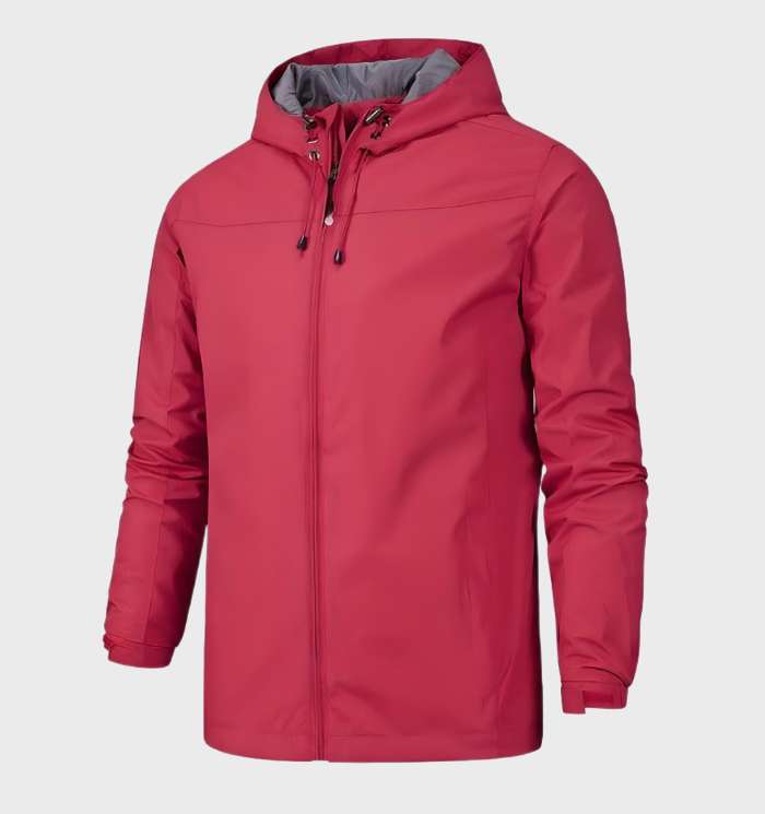 Men's Light Shell Jacket with Hood for Travel