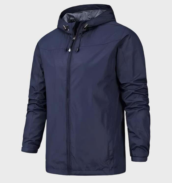 Men's Light Shell Jacket with Hood for Travel