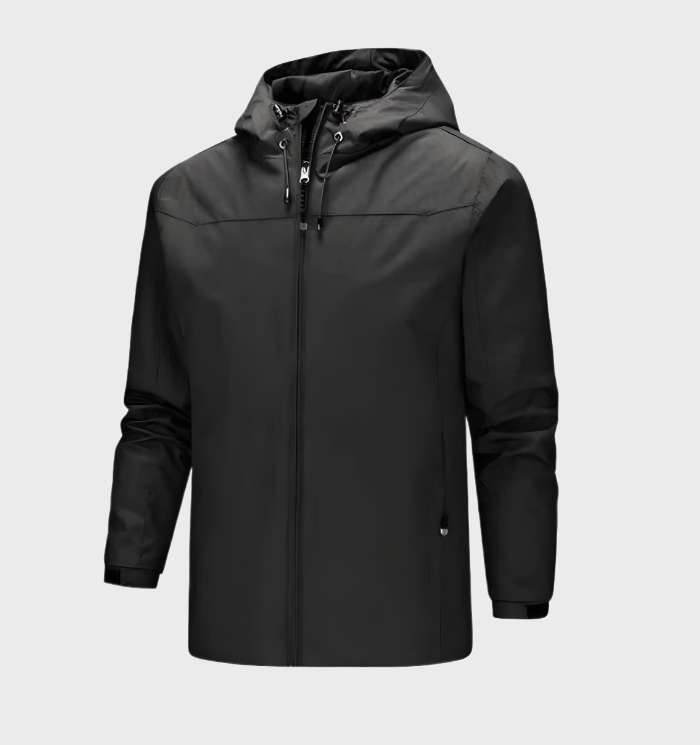 Men's Light Shell Jacket with Hood for Travel