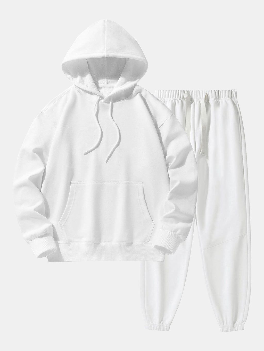 Men's Heavyweight Drop Shoulder Hooded Sweatshirt Jogger Set