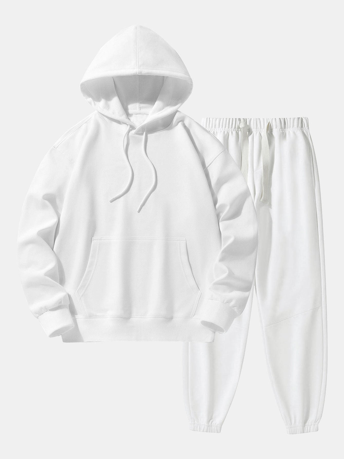 Men's Heavyweight Drop Shoulder Hooded Sweatshirt Jogger Set
