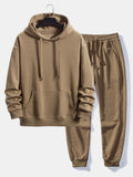 Men's Cuffed Jogger Pullover Hooded Travel Tracksuit