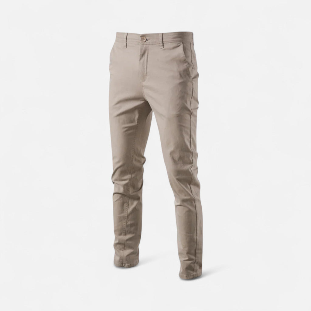 Men's Tailored Cotton Blend Smart Casual Chino Pants