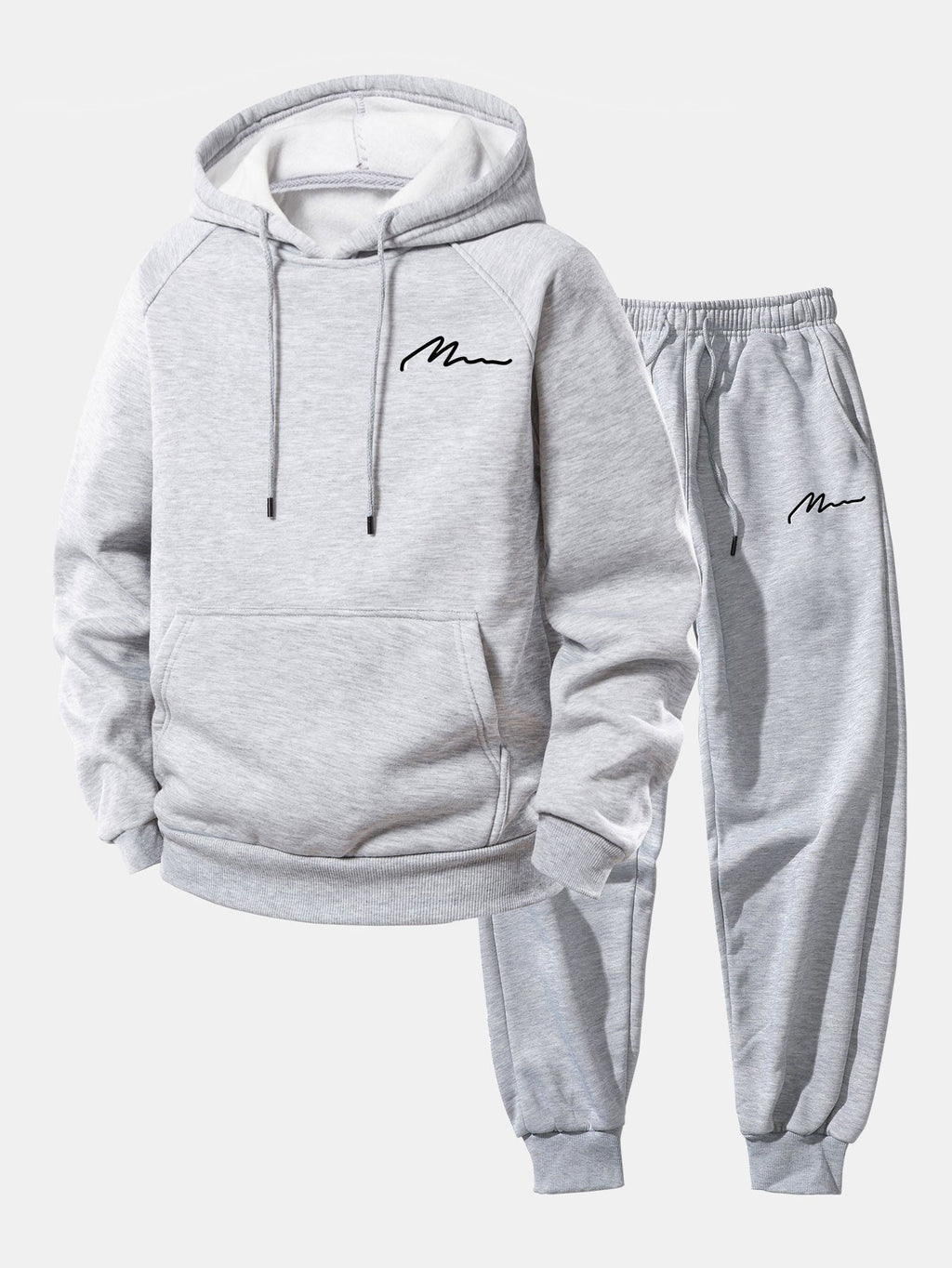Men's Tapered Jogger Pullover Hoodie Sweatsuit