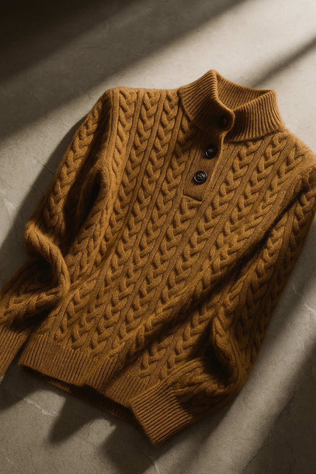 Women's Diamond Cable Knit Front-Button Layering Cardigan