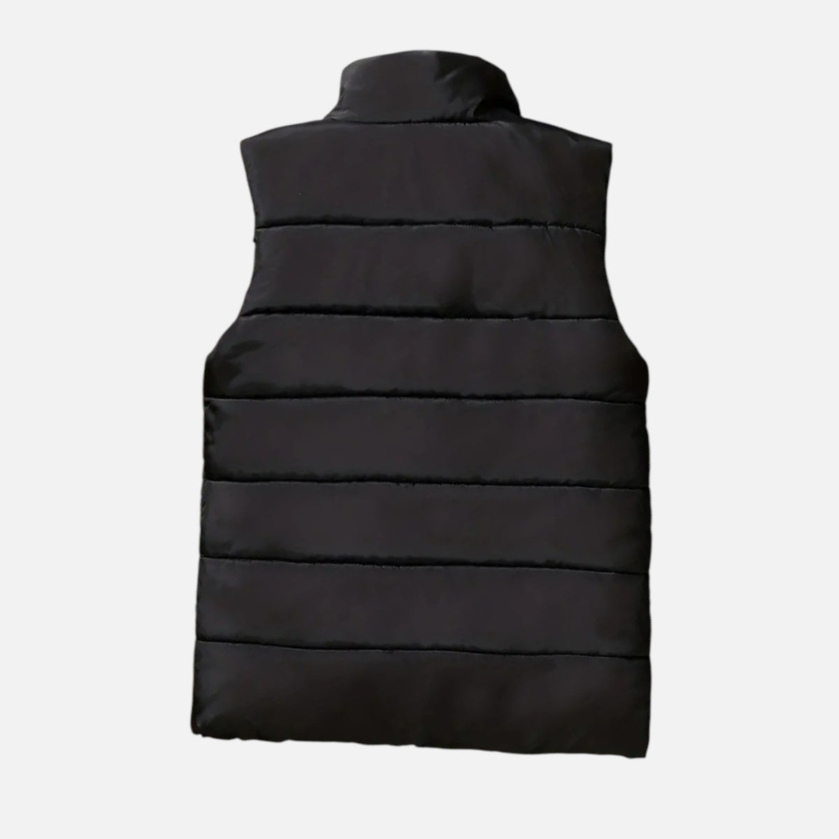 Men's Winter Padded Vest with Front Zip and Quilting