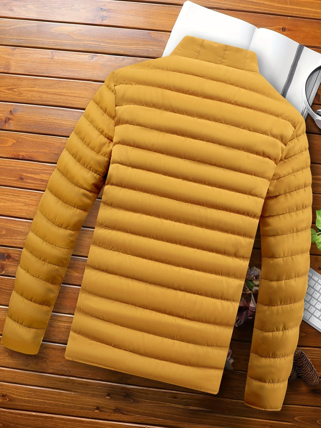 Men's Light Quilted Coat for Cool Weather Layering