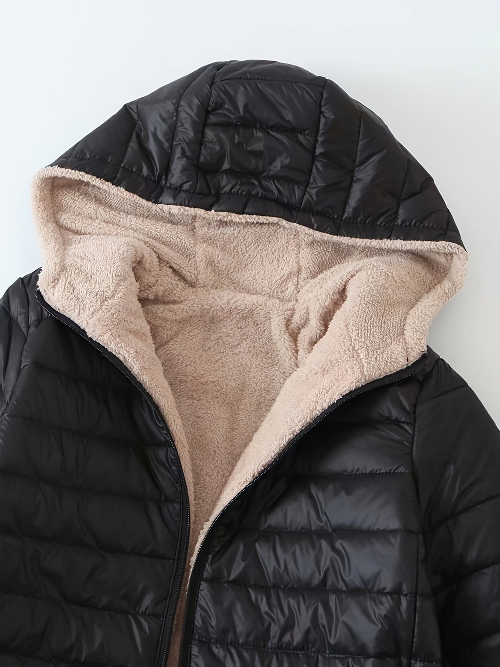 Women's Longline Padded Quilted Winter Coat