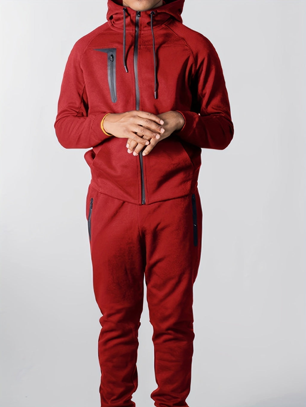 Men's Loose Fit Lightweight Hoodie Jogger Sweatsuit