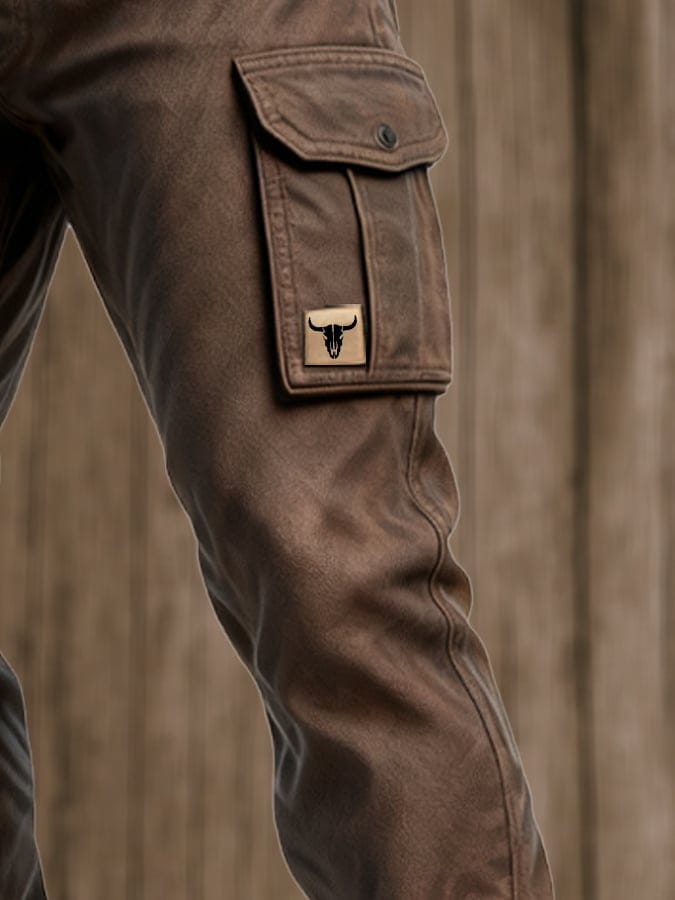 Men's Tapered Slim Cut Utility Cargo Pants