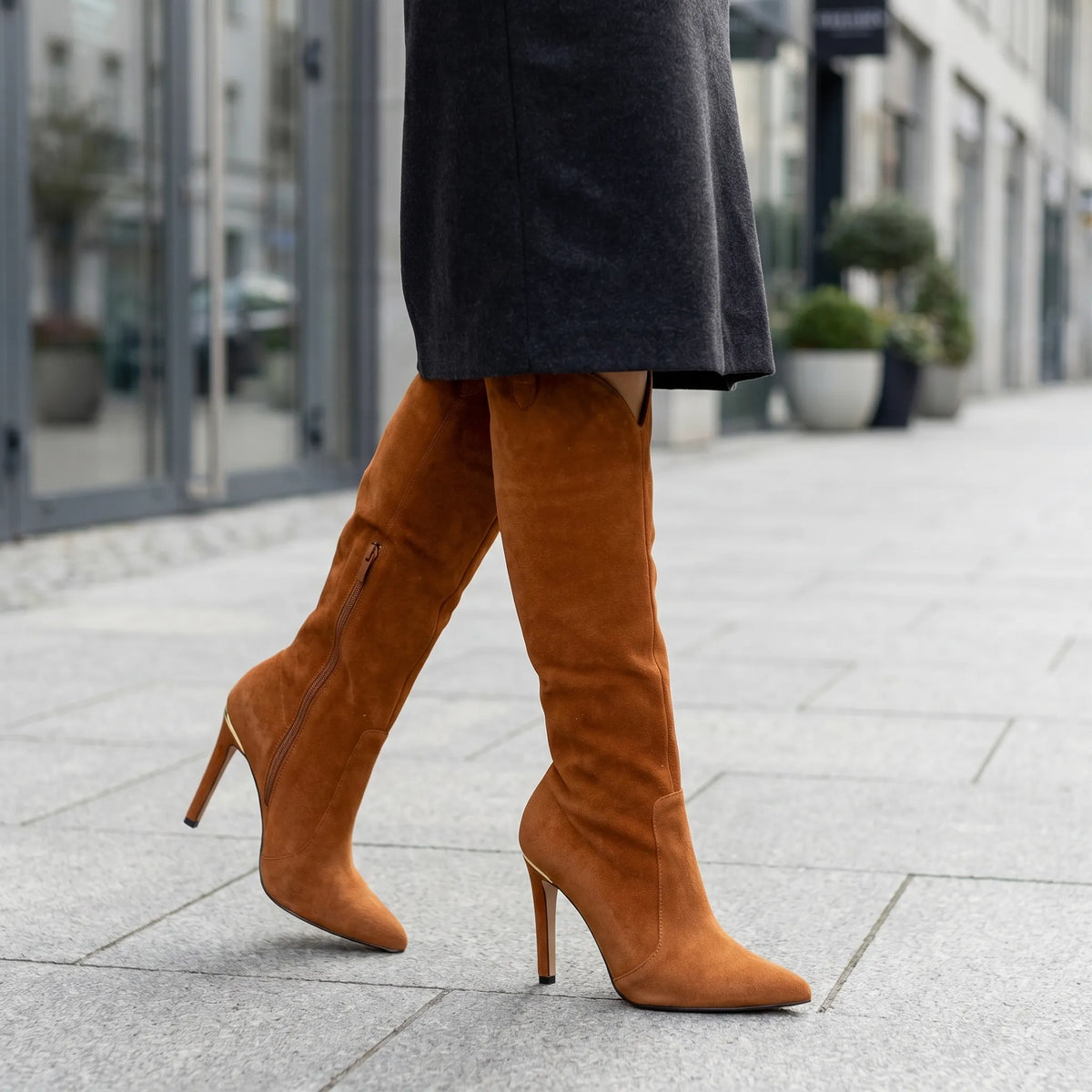 Women's Pointed Toe Stiletto Heel Tall Boots