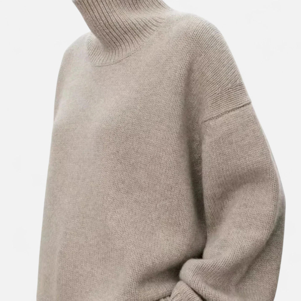 Women's Classic Pure Wool High Neck Pullover