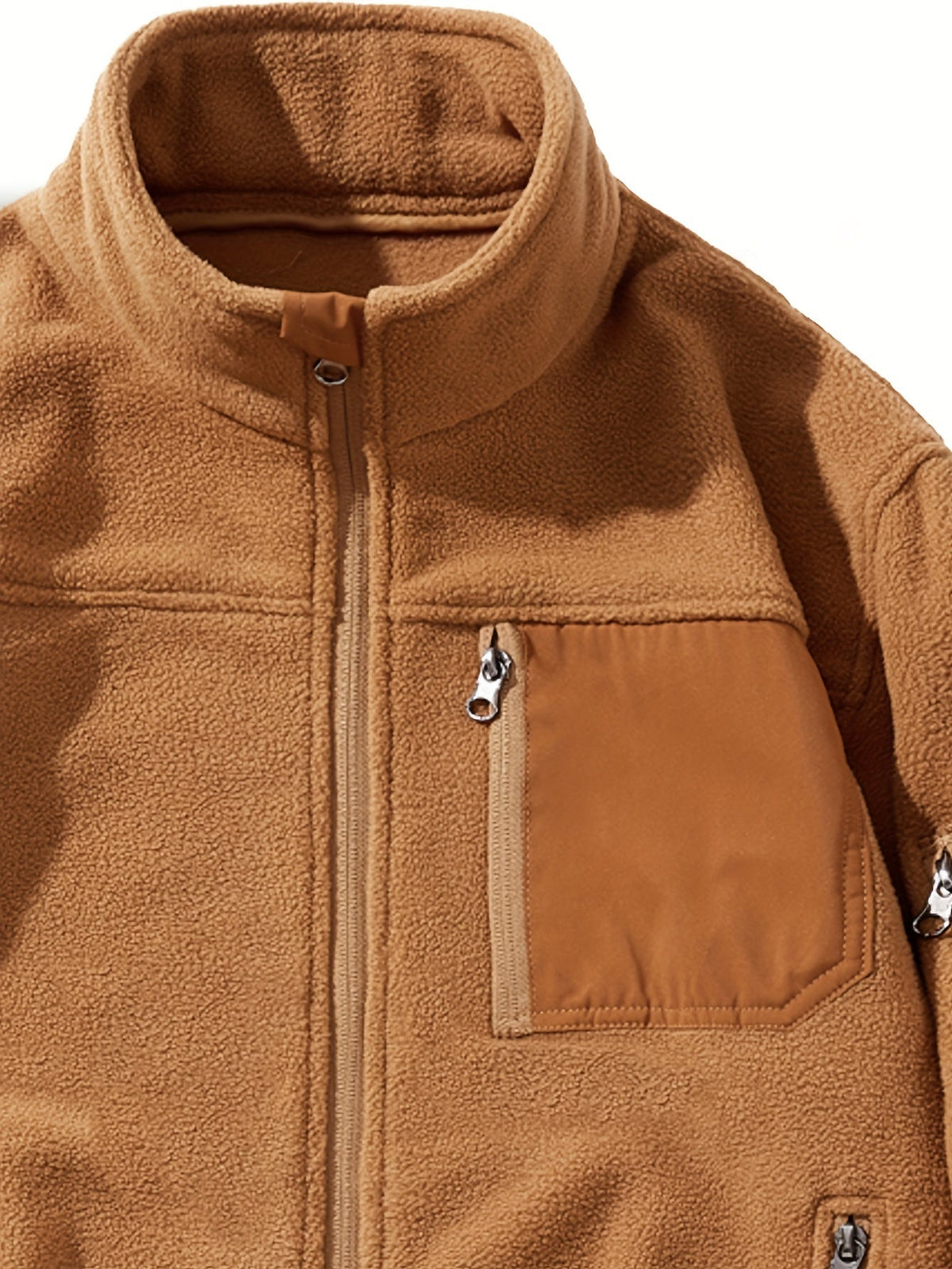 Men's Stand Collar Full-Zip Rugged Outdoor Jacket