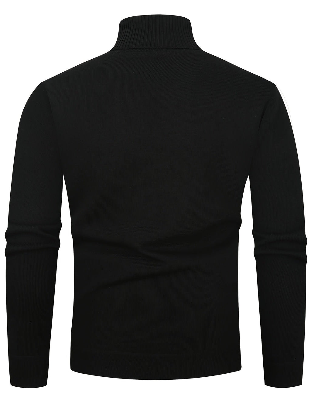Men's Soft Lined Roll Neck Knit Sweater