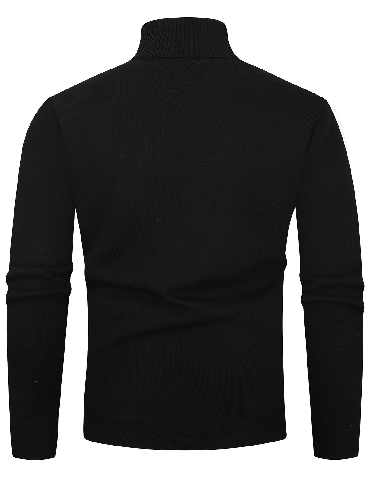 Men's Soft Lined Roll Neck Knit Sweater