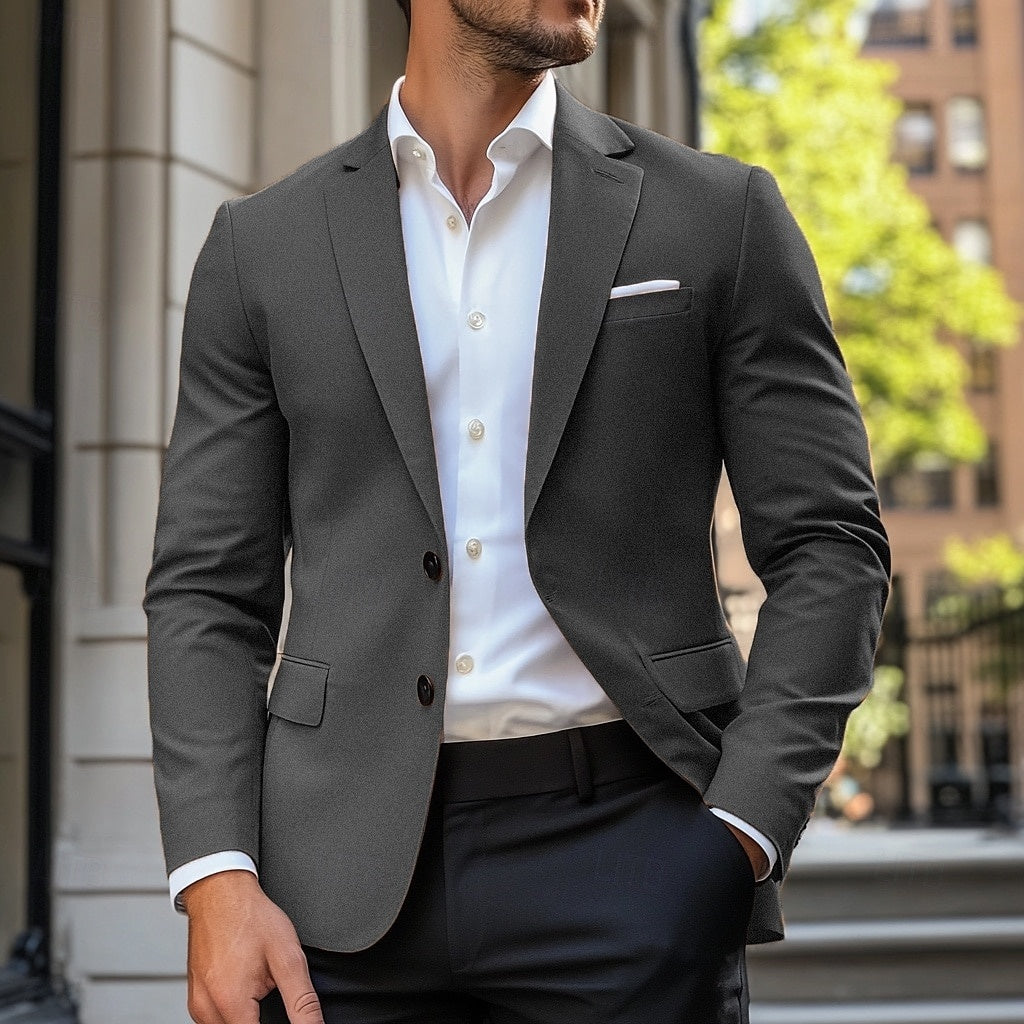 Men's Standard Fit Single Breasted Casual Sport Coat