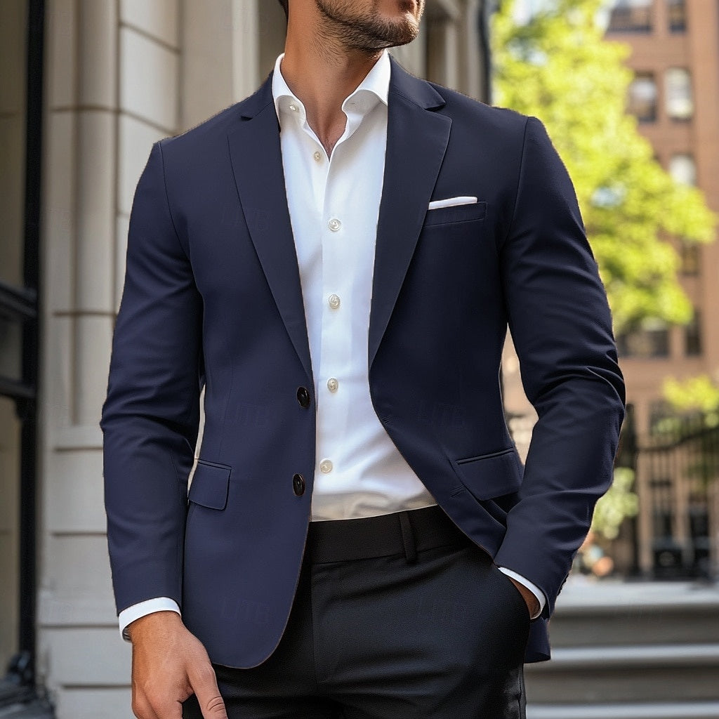 Men's Standard Fit Single Breasted Casual Sport Coat