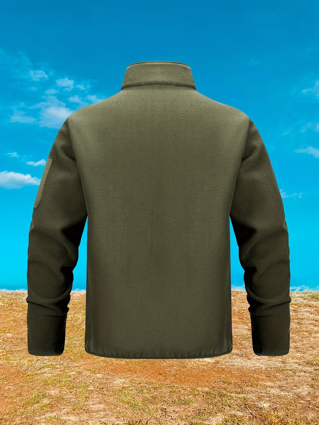 Men's Stand Collar Full-Zip Rugged Outdoor Jacket