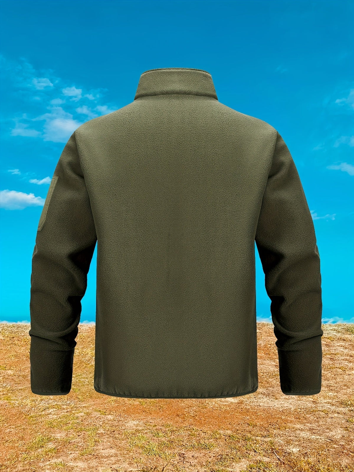Men's Stand Collar Full-Zip Rugged Outdoor Jacket