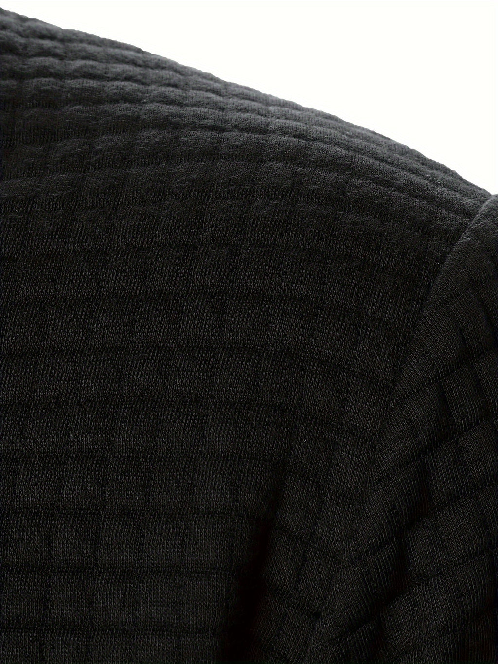 Men's Textured Stand Collar Zip Bomber Coat