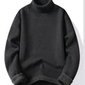 Men's Soft Lined Roll Neck Knit Sweater