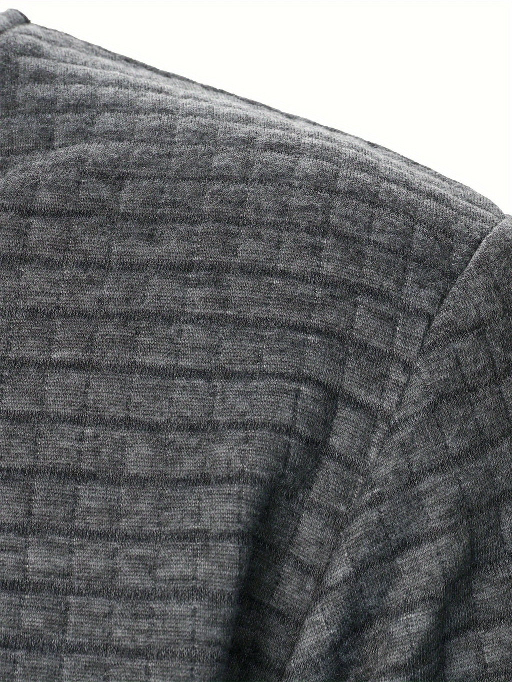 Men's Textured Stand Collar Zip Bomber Coat