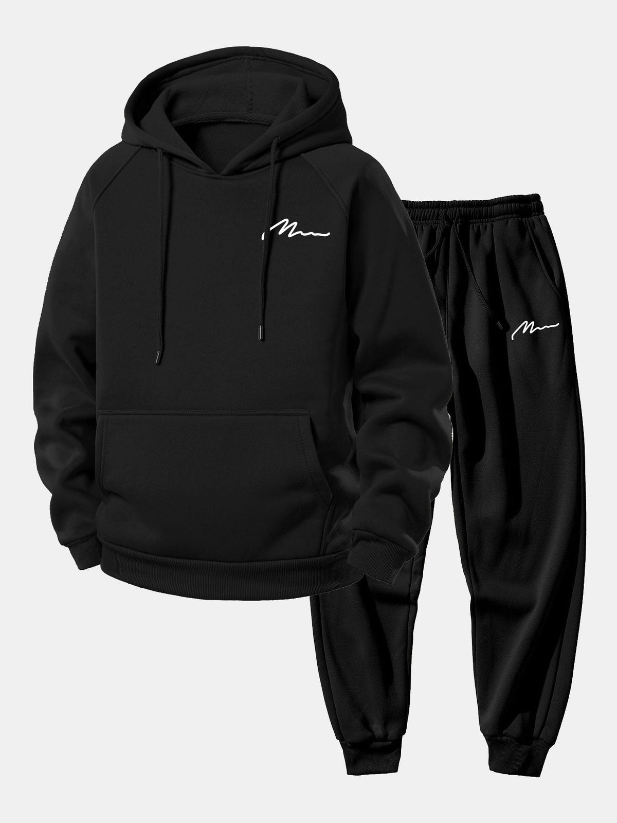 Men's Tapered Jogger Pullover Hoodie Sweatsuit