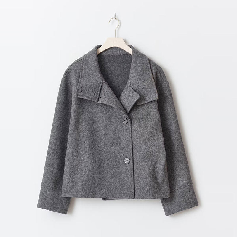 Women's Short Double Breasted Structured Coat