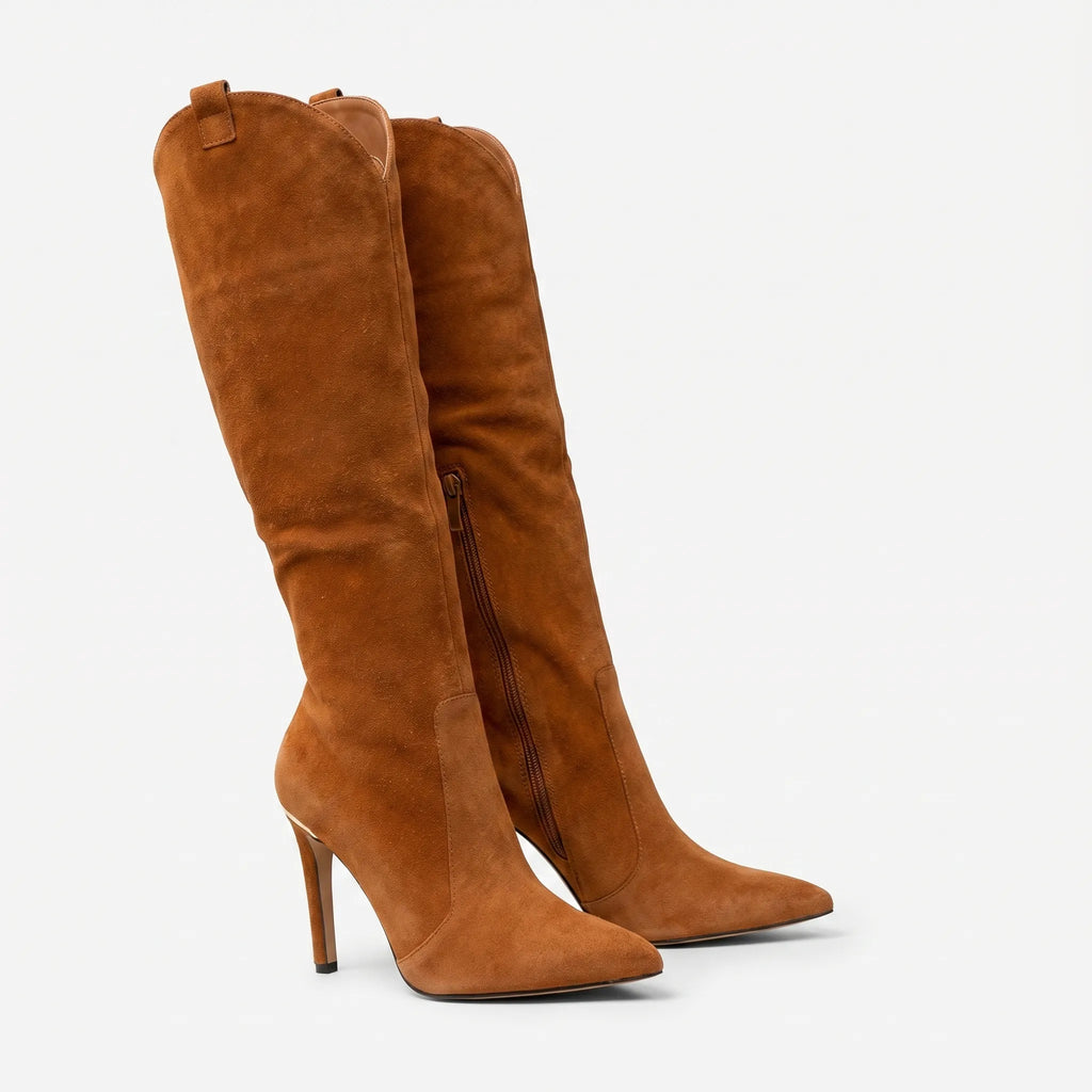 Women's Pointed Toe Stiletto Heel Tall Boots