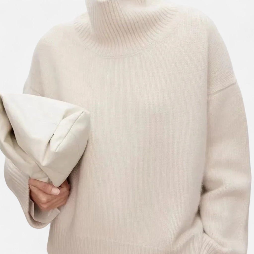 Women's Classic Pure Wool High Neck Pullover