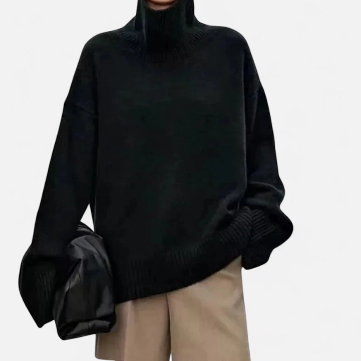 Women's Classic Pure Wool High Neck Pullover