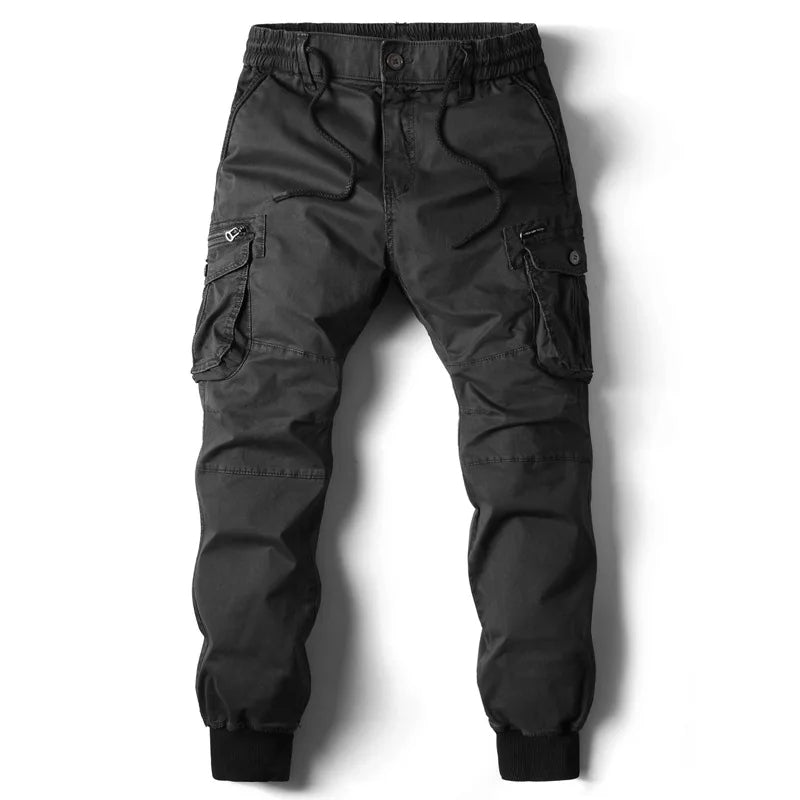 Men's Tapered Layered Pocket Utility Cargo Sweatpants