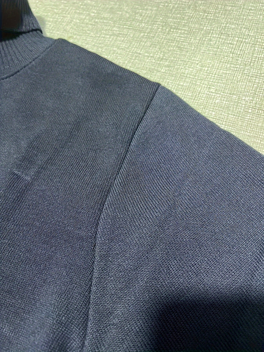 Men's Soft Lined Roll Neck Knit Sweater