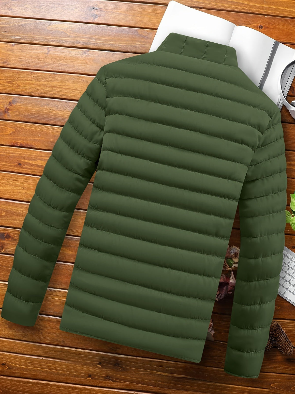 Men's Light Quilted Coat for Cool Weather Layering