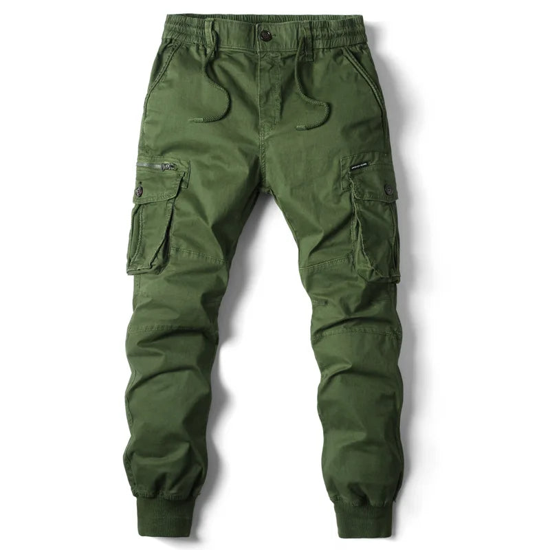 Men's Tapered Layered Pocket Utility Cargo Sweatpants
