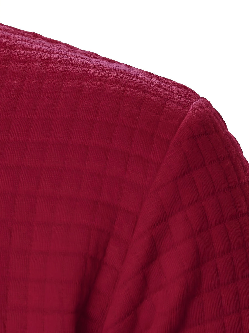 Men's Textured Stand Collar Zip Bomber Coat
