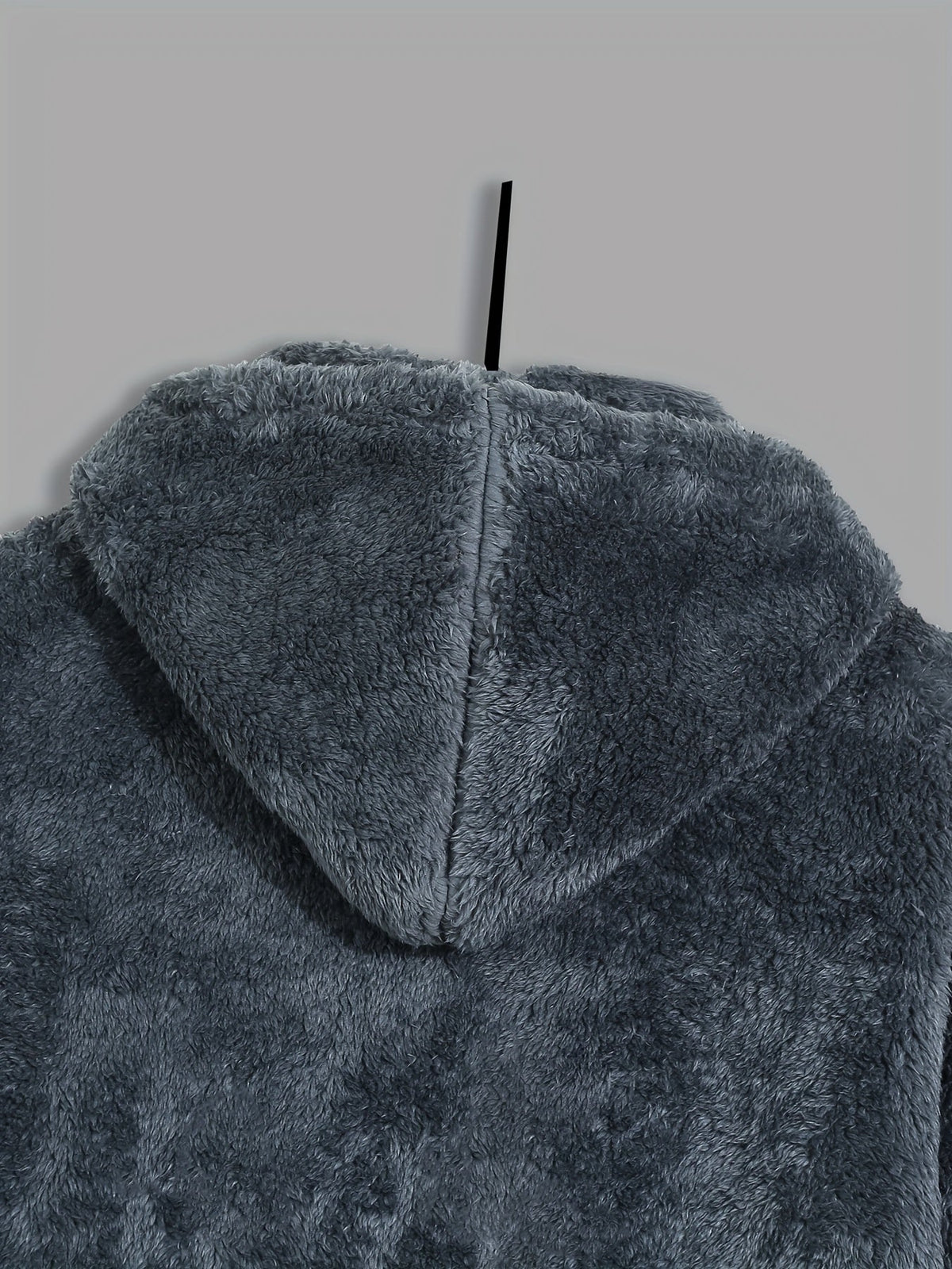 Men's Plush Soft Zip Hooded Coat
