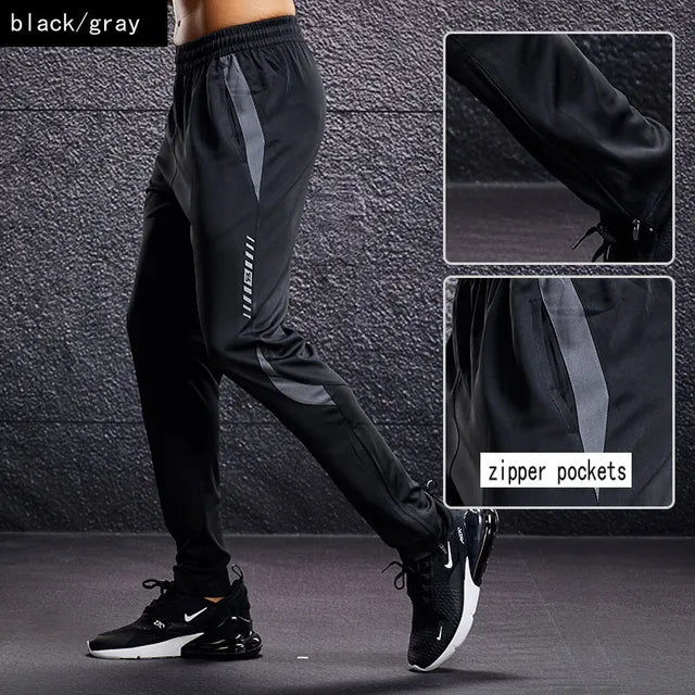 Men's Athletic Tapered Zip-Pocket Sweatpants